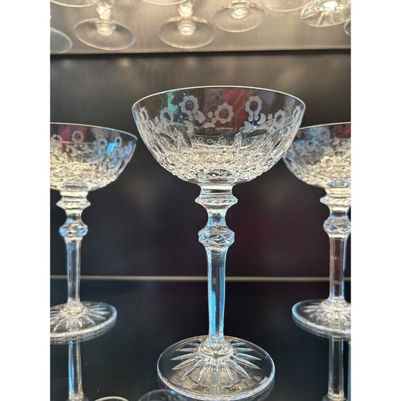 Rogaska "Gallia" Crystal Champagne Sherbet Glasses 7 1/8 Inches Tall Set of 6 - Picture 8 of 10